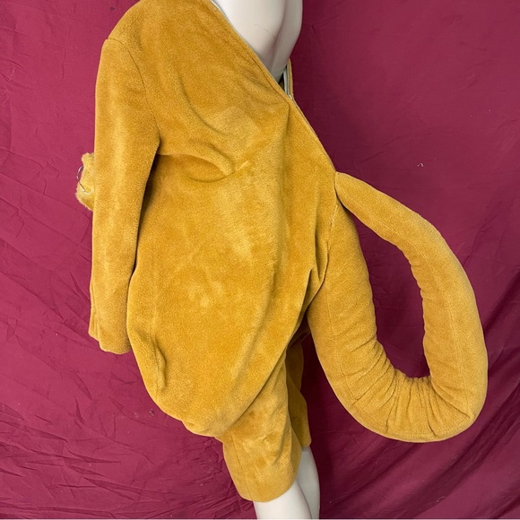 Vintage 3 Piece Handmade Plush Kangaroo Costume Big Kids Unisex XL Candy Pouch!! - Picture 10 of 15